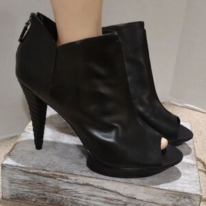 👍 B Makowsky Funky Vintage Leather Heels Dancer S&M 5" Heel Size 10 M A11